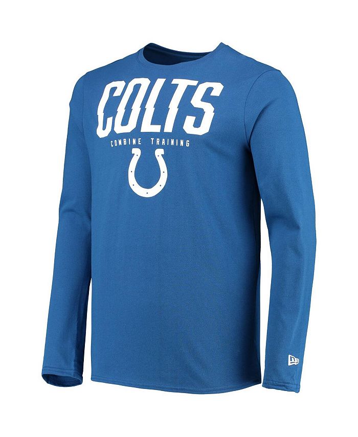 New Era Men's Royal Indianapolis Colts Combine Authentic Split Line