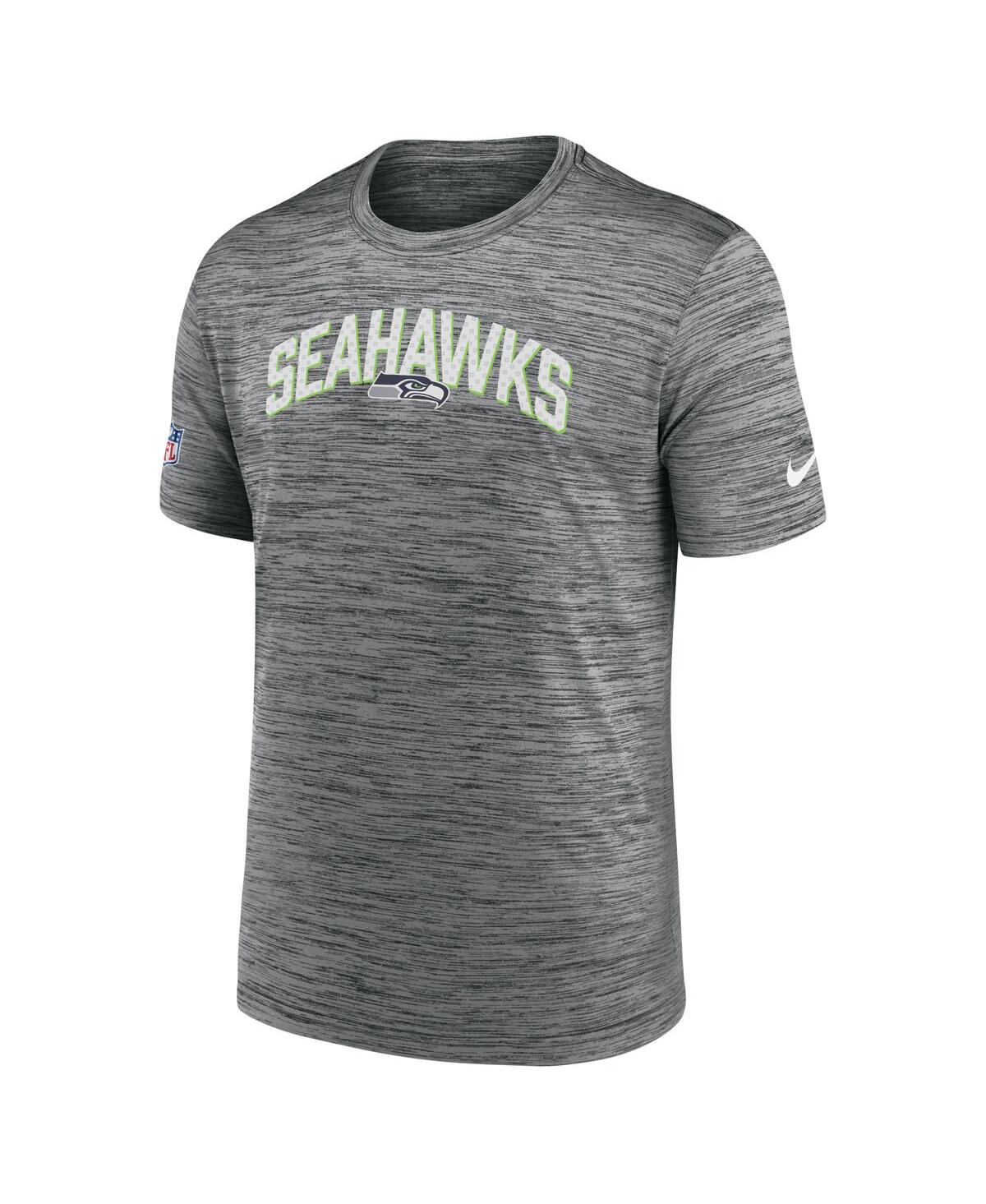 Shop Nike Men's  Gray Seattle Seahawks Velocity Athletic Stack Performance T-shirt
