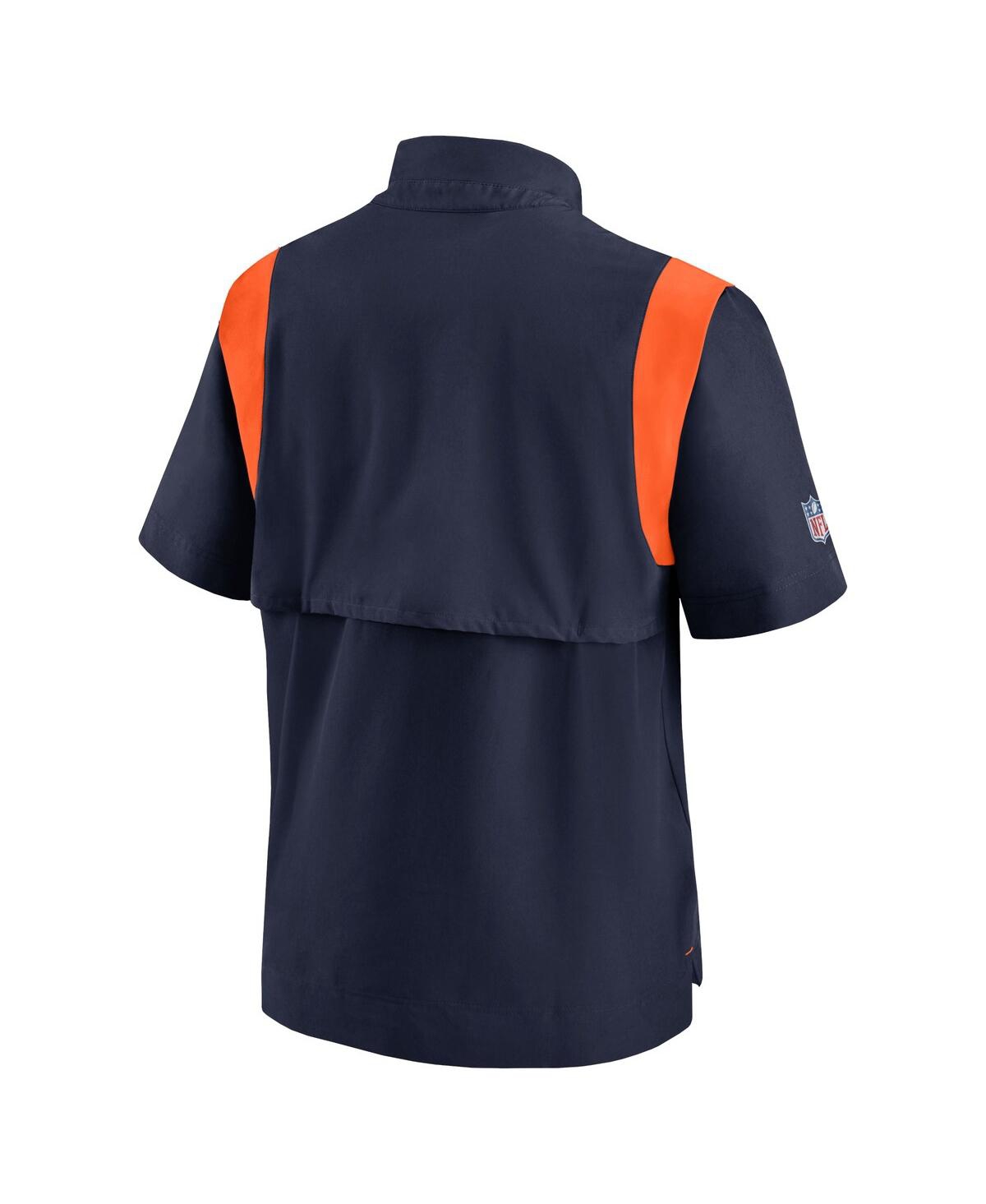 Men's NikeDenver Broncos Coaches Chevron Lockup Pullover Top - Navy