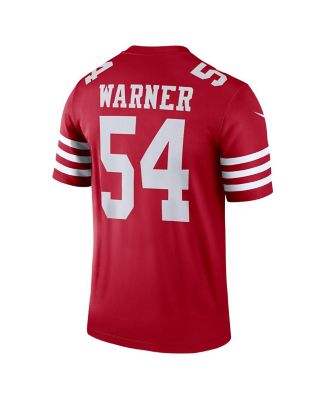 Men's Fred Warner Scarlet San Francisco 49ers Legend Jersey
