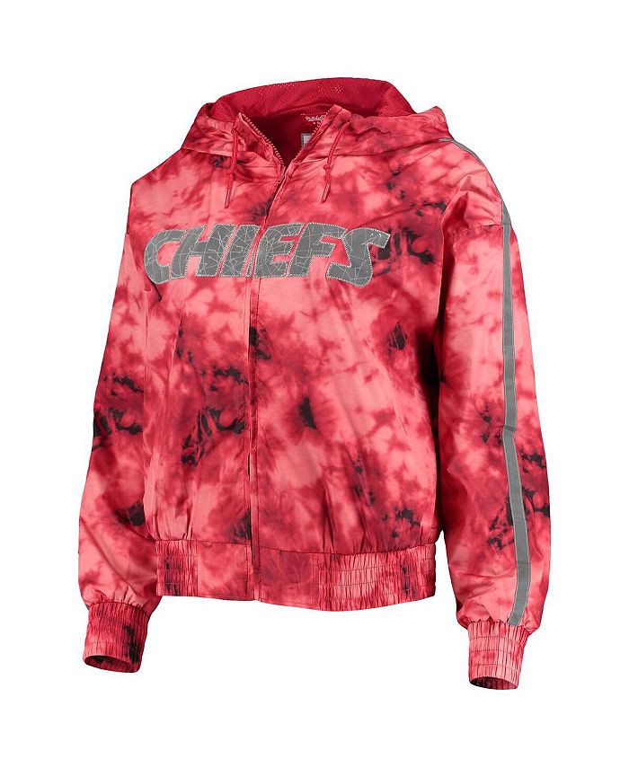 Mitchell & Ness Women's Red Kansas City Chiefs Galaxy FullZip Windbreaker Hoodie Jacket Macy's