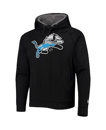 New Era Men's Black Detroit Lions Training Collection Raglan