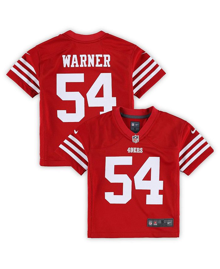 Nike Boys and Girls Preschool Fred Warner Scarlet San Francisco 49ers Game  Jersey - Macy's