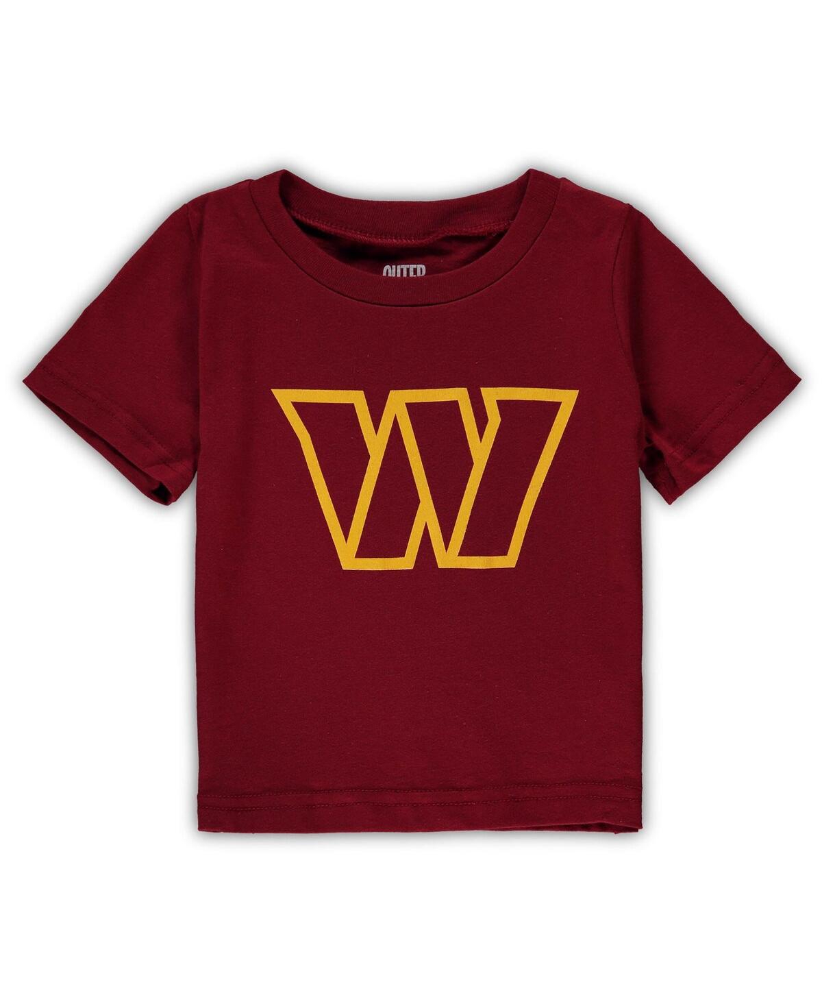 Outerstuff Babies' Infant Boys And Girls Burgundy Washington Commanders Team Logo T-shirt