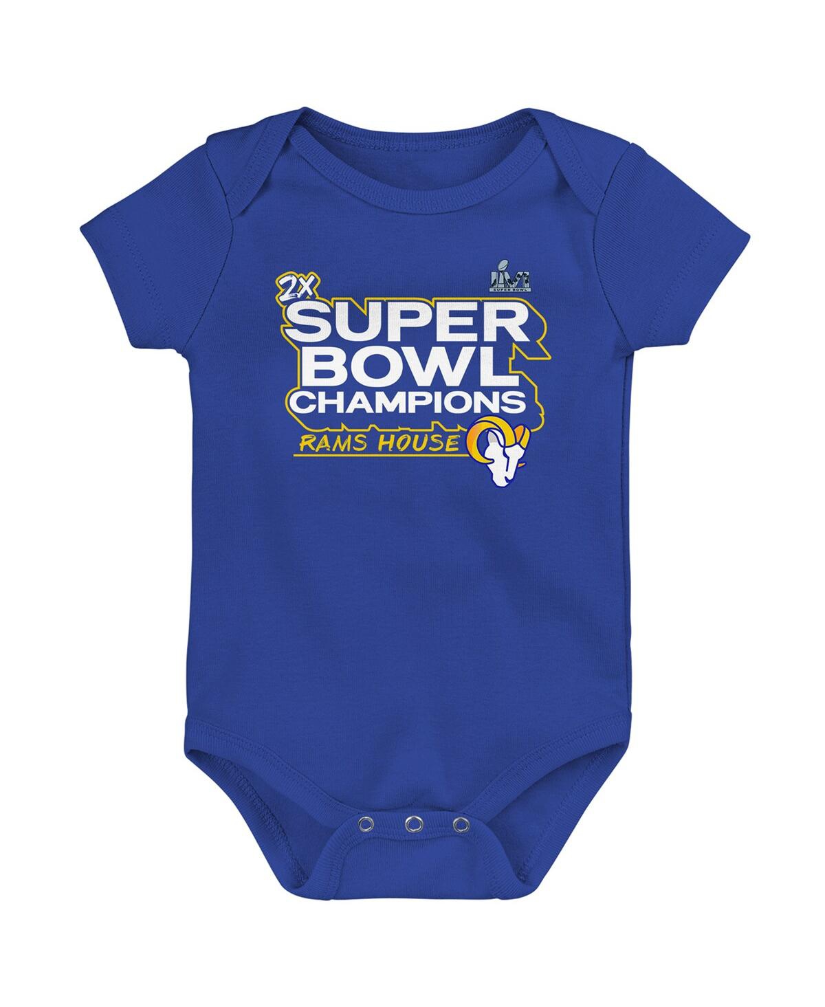 Shop Fanatics Infant Boys And Girls  Royal Los Angeles Rams Super Bowl Lvi Champions Parade Bodysuit