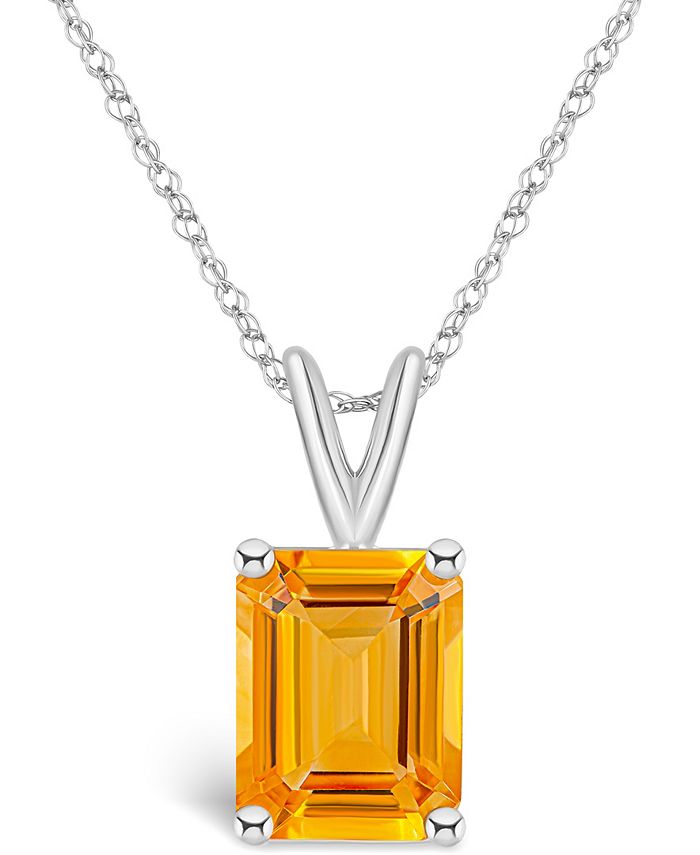 Macys deals citrine necklace