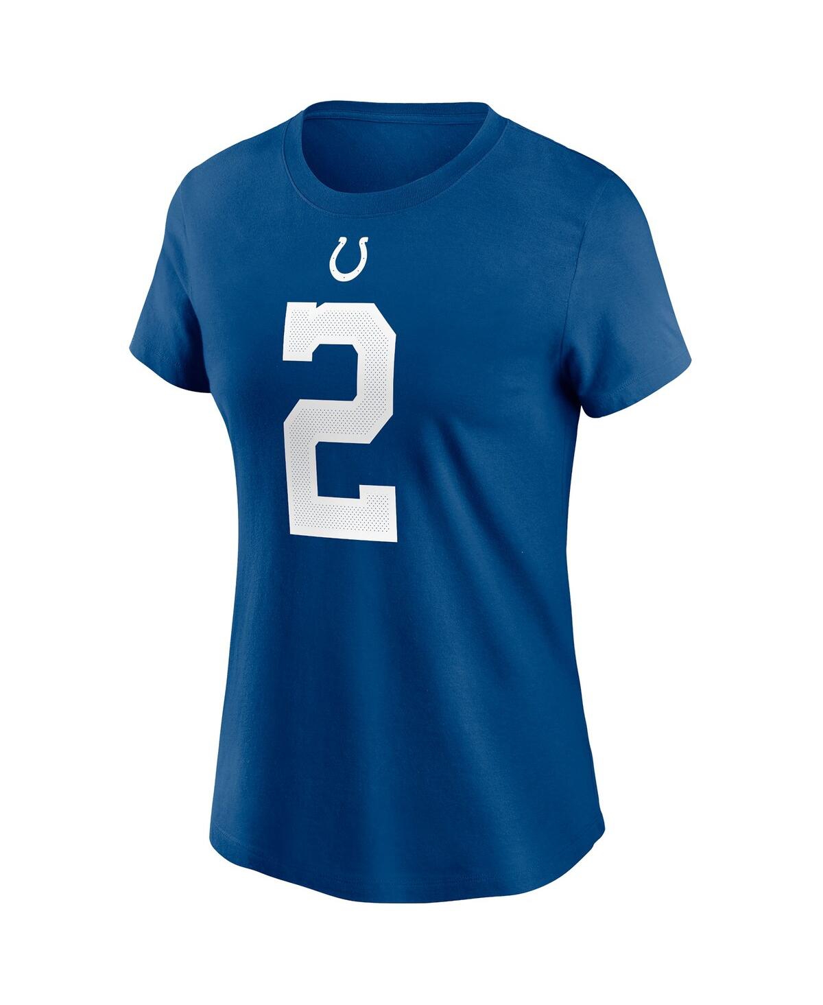 Shop Nike Women's  Matt Ryan Royal Indianapolis Colts Player Name & Number T-shirt