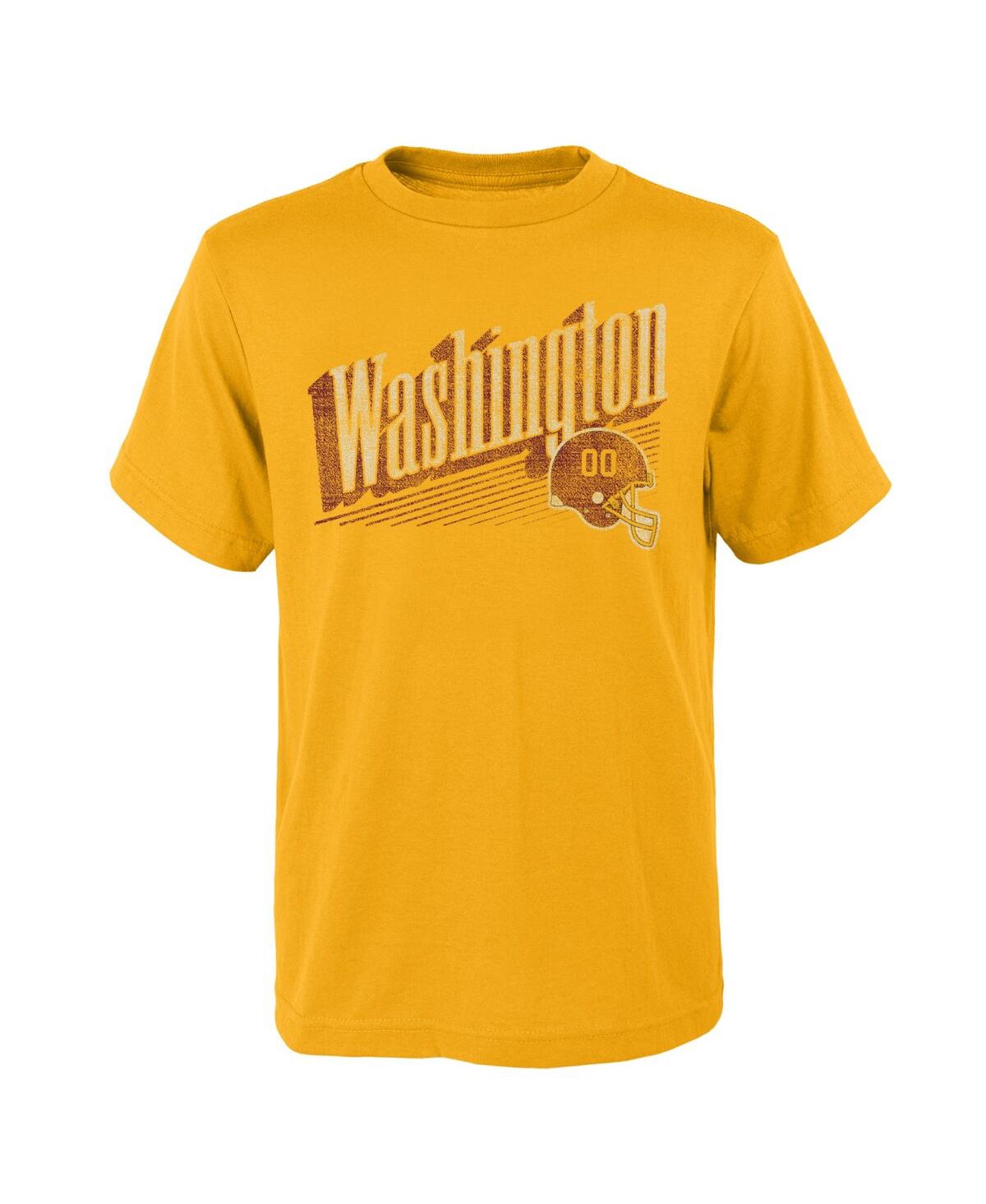Outerstuff Kids' Big Boys Gold Washington Commanders Winning Streak T-shirt