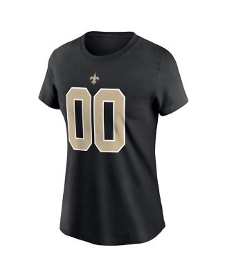 Women's Tyrann Mathieu Black New Orleans Saints Player Name & Number T-shirt