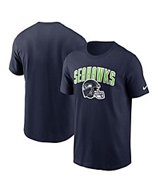 Men's College Navy Seattle Seahawks Team Athletic T-shirt