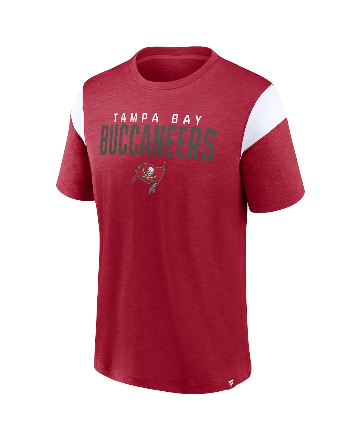 Fanatics Branded Red/white Tampa Bay Buccaneers Home Stretch Team T-shirt In Red