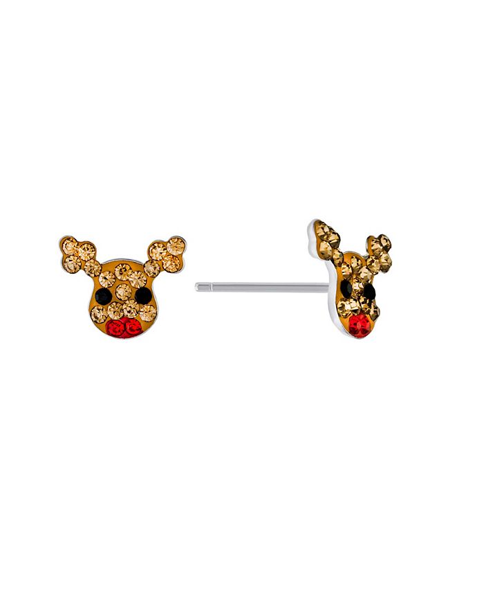Giani Bernini Crystal Reindeer Stud Earrings (0.37 ct. t.w.) in ...