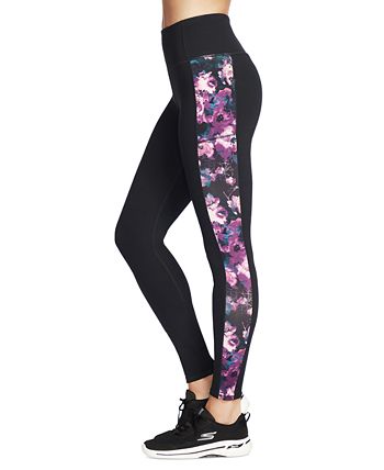 Skechers Women's The Gowalk Linear Floral High-Waisted Leggings - ShopStyle  Activewear Pants