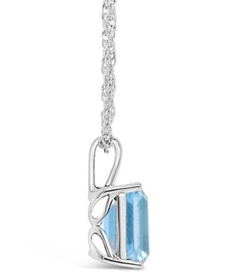 Topaz (4-1/4 ct. t.w.) Pendant Necklace in 14K White Gold
