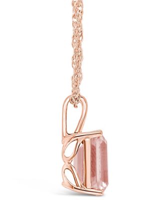 Morganite (3 ct. t.w.) Pendant Necklace in 14K Rose Gold