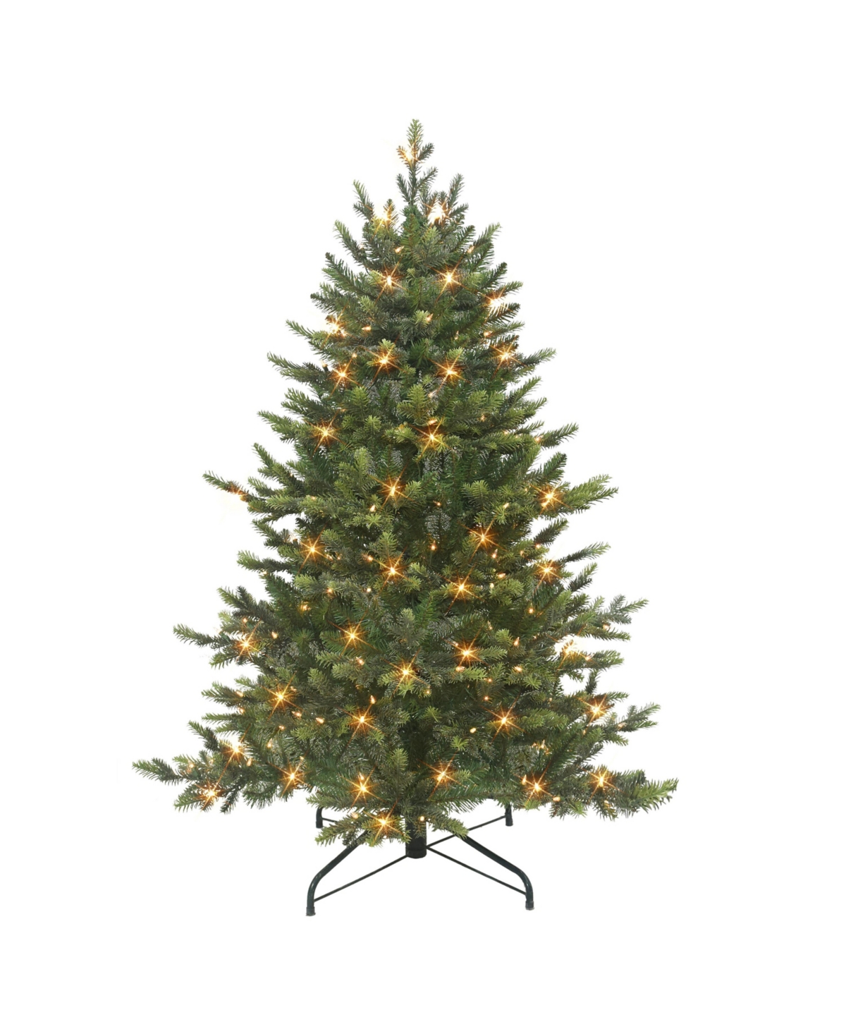 Puleo 4.5' Pre-lit Royal Majestic Douglas Fir Downswept Tree With 250 Clear Incandescent Lights In Green
