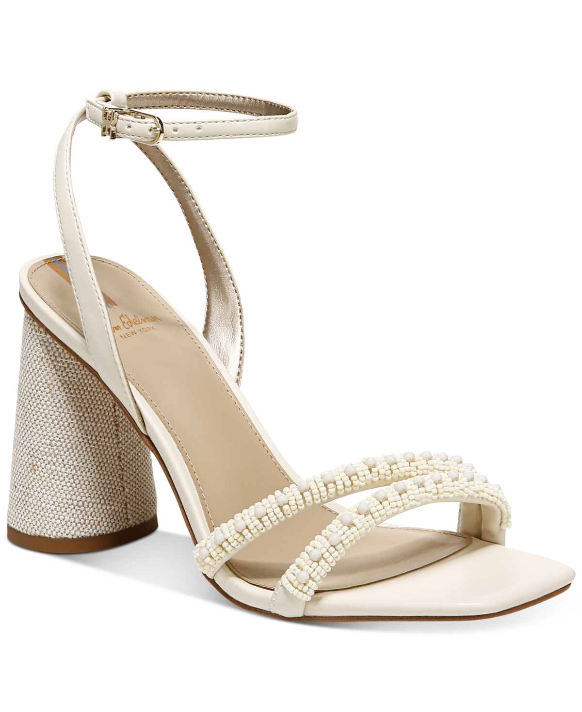 Sam Edelman Kia Sandal In Modern Ivory Beads