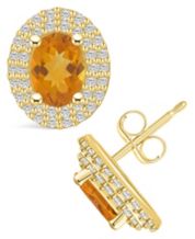 Macys best sale citrine earrings