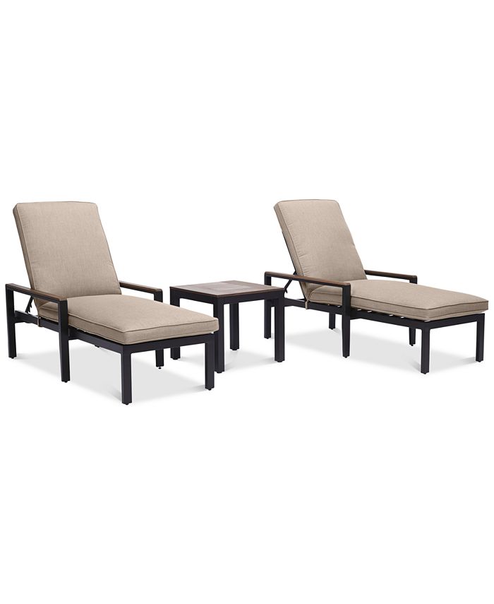 Agio CLOSEOUT! Stockholm Outdoor 3Pc. Chaise Set (2 Chaise Lounge
