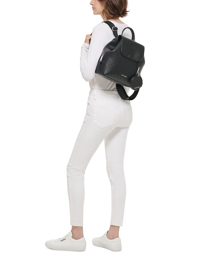 Ontslag nemen seksueel Boost Calvin Klein Millie Matte Shine Logo Backpack & Reviews - Handbags &  Accessories - Macy's