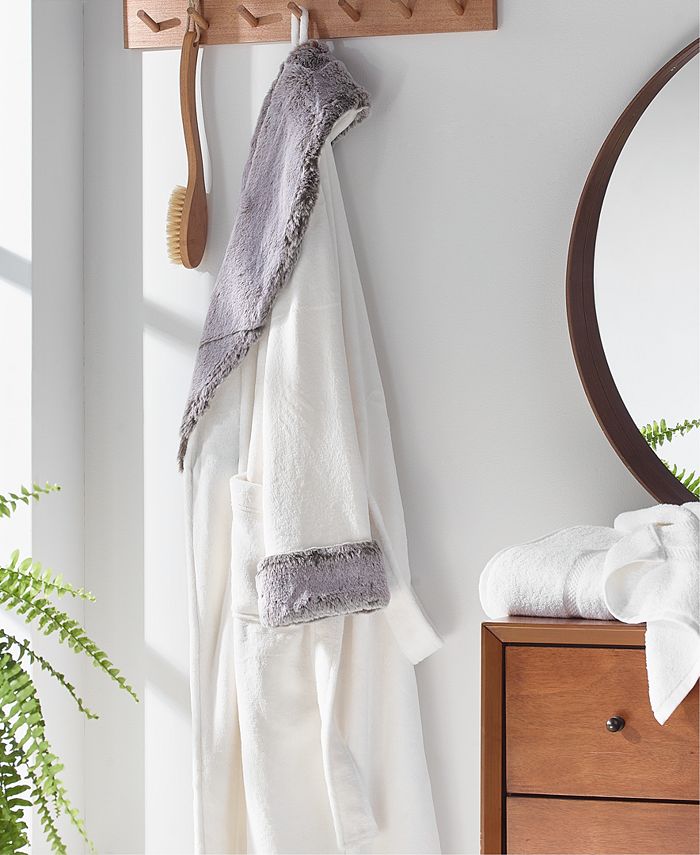 Hotel Collection Faux Fur Robe, Created for Macy's & Reviews - Macy's