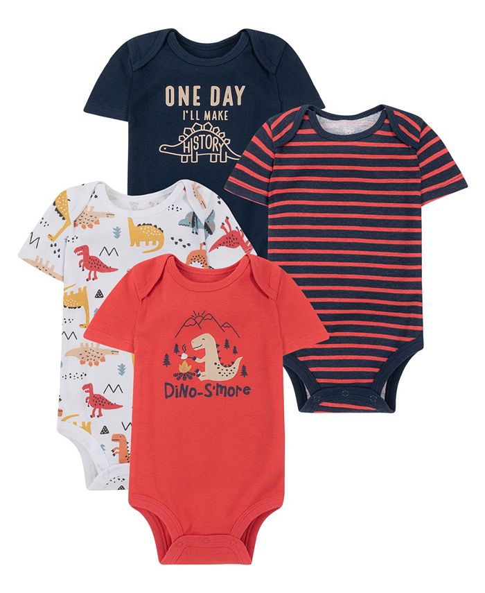 Koala Baby Baby Boys Dinosaur Bodysuits, Pack of 4 Macy's
