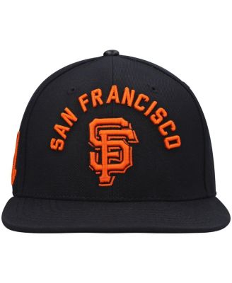 Pro Standard Men's Black San Francisco Giants Stacked Logo Snapback Hat