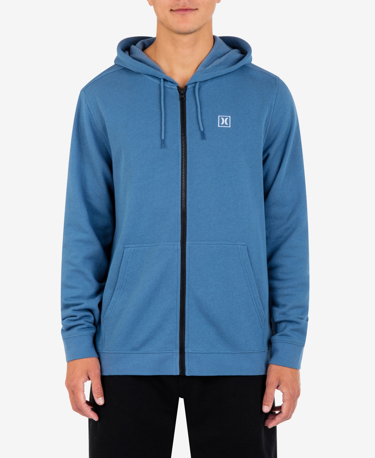 Hurley Men's Icon Chest Logo Full Zip Hooded Sweatshirt