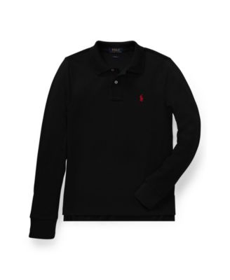 Big Boys Long Sleeve Polo Shirt