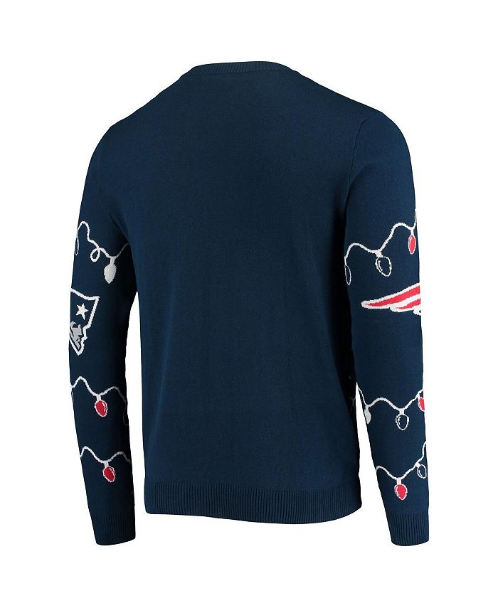 FOCO Men's Navy New England Patriots LightUp Ugly Sweater Macy's
