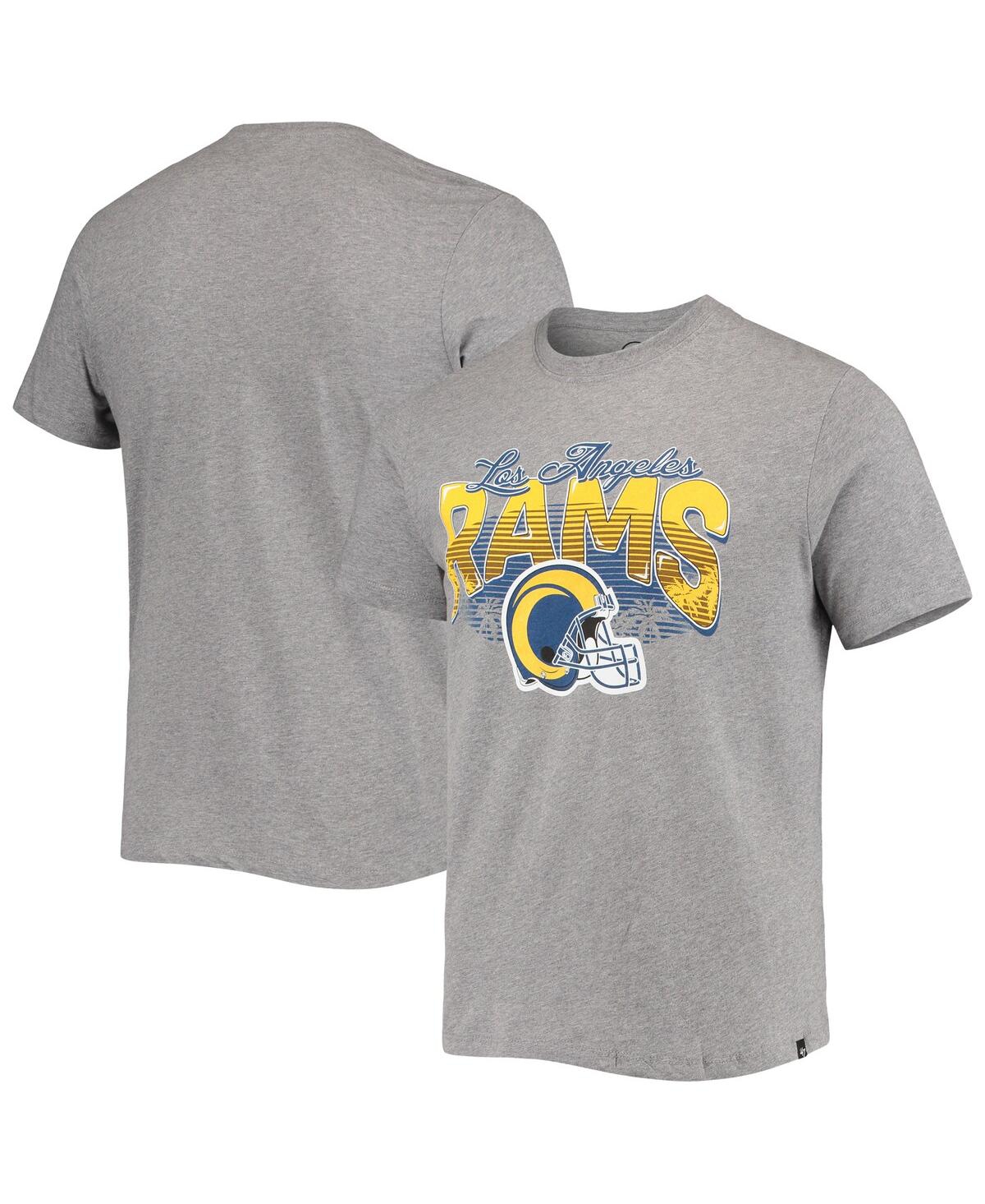47 Brand Men's '47 Heathered Gray Los Angeles Rams Super Rival Team T-shirt