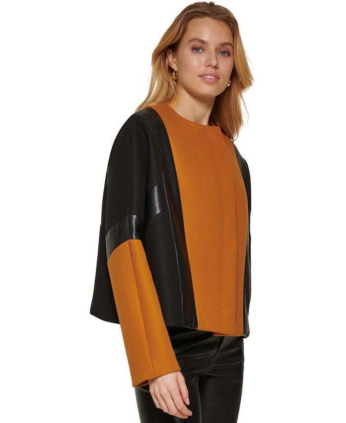 DKNY Women's MixedMedia Jacket Macy's