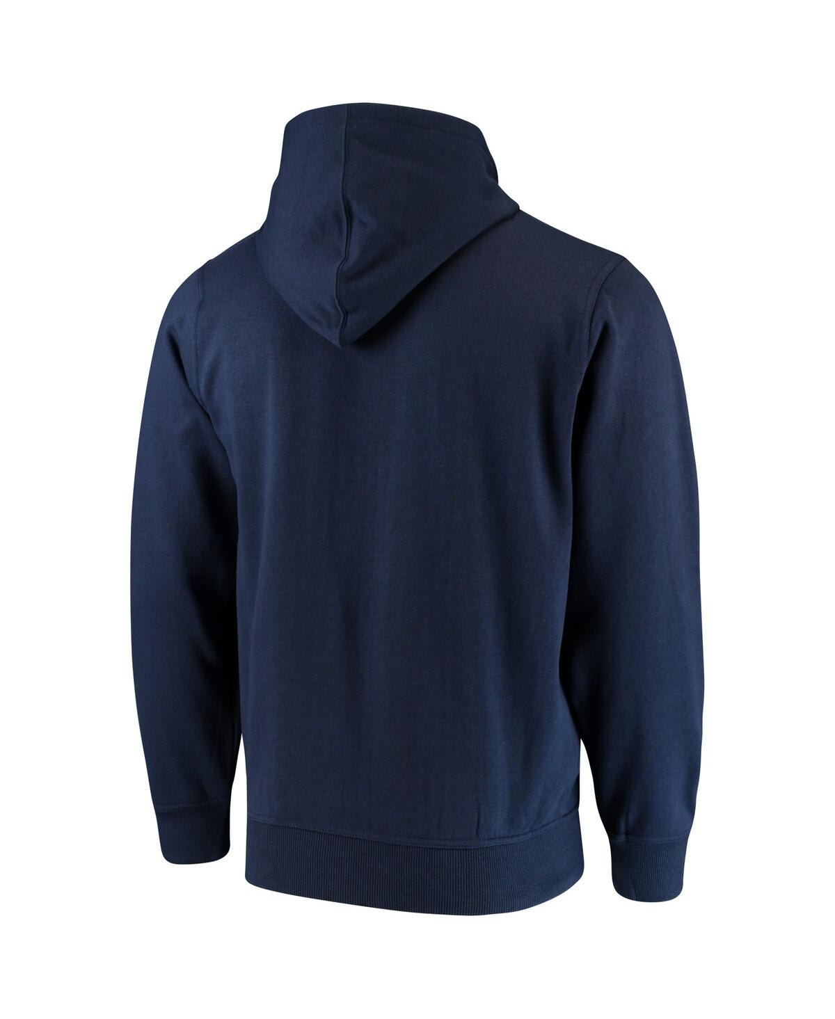 Shop G-iii Sports By Carl Banks Men's  Navy Tennessee Titans Primary Logo Full-zip Hoodie