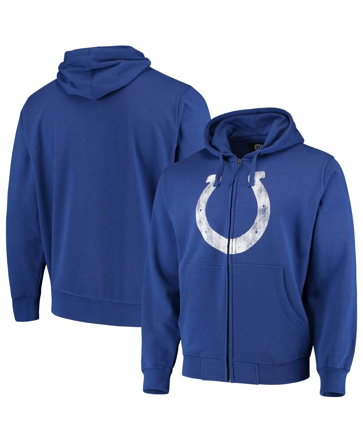 G-iii Sports By Carl Banks Men's  Royal Indianapolis Colts Primary Logo Full-zip Hoodie