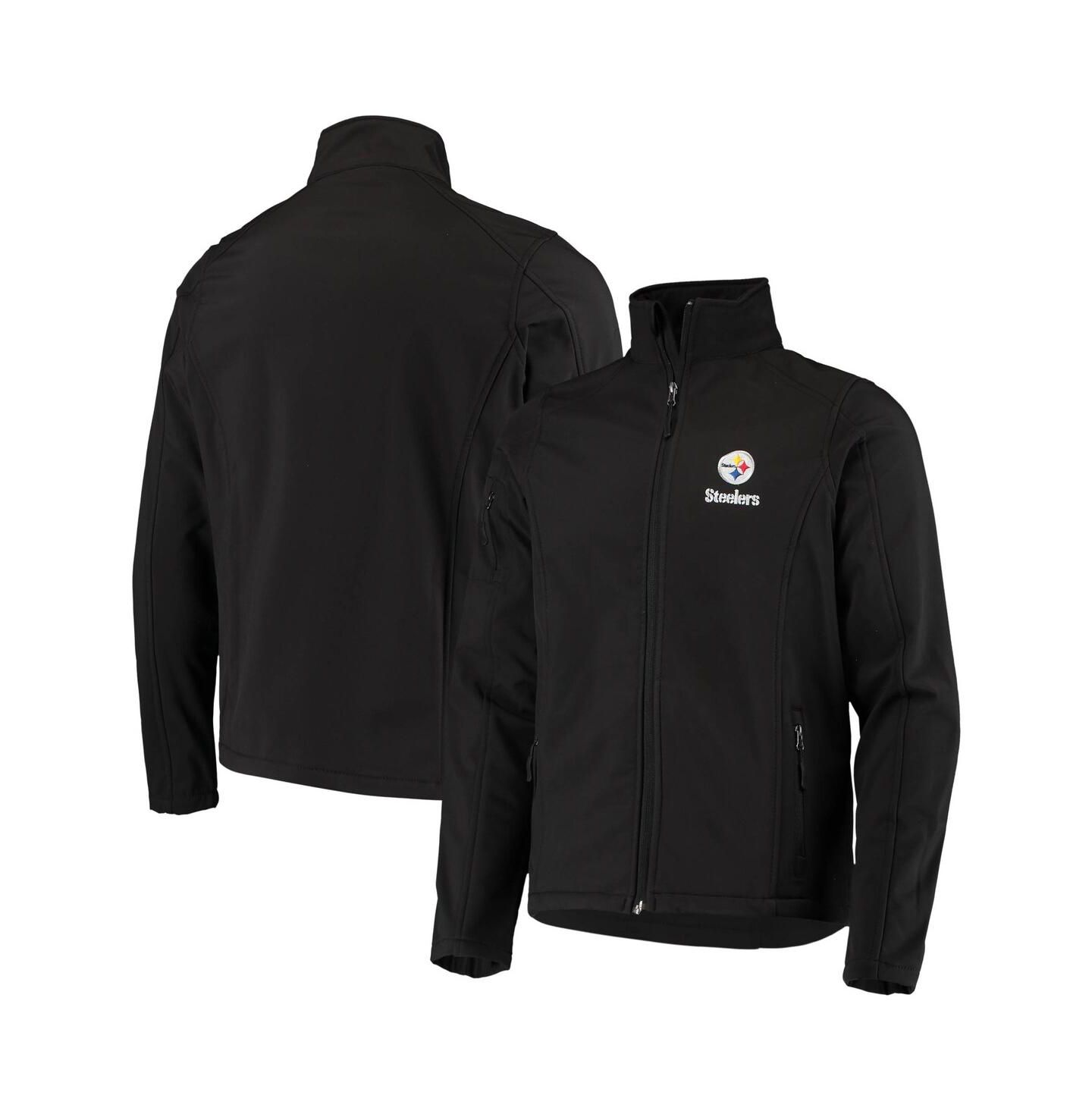 Мужская куртка Dunbrooke Black Pittsburgh Steelers Sonoma Softshell Full-Zip — фото 1