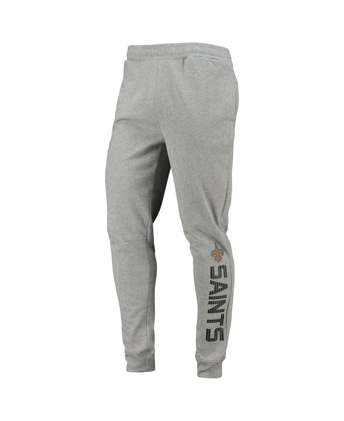 Msx By Michael Strahan Men's  Heathered Gray New Orleans Saints Jogger Pants In Heathered Gray