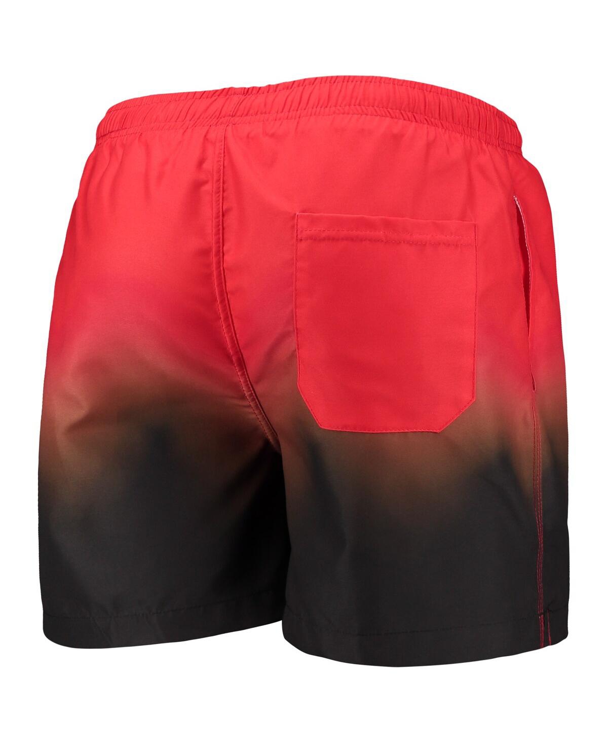 Shop Foco Men's  Orange, Brown Cleveland Browns Dip-dye Swim Shorts In Orange,brown