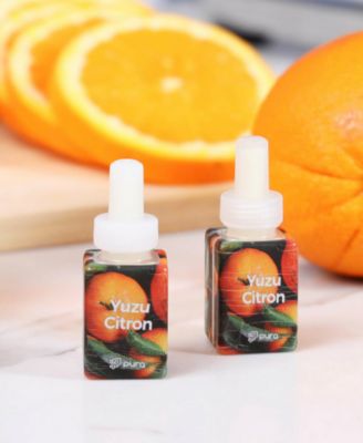 Smart Home Air Diffuser Fragrance - Yuzu Citron - Smart Home Scent Refill - Up to 120-Hours of Premium Fragrance per Refill - Clean Diffuser Fragrance for Home, Office & Apartment - 2 Pack