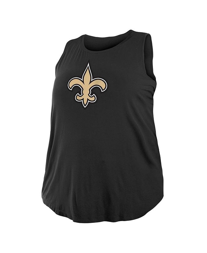 New Era Women's Black New Orleans Saints Plus Size Tank Top - Macy's