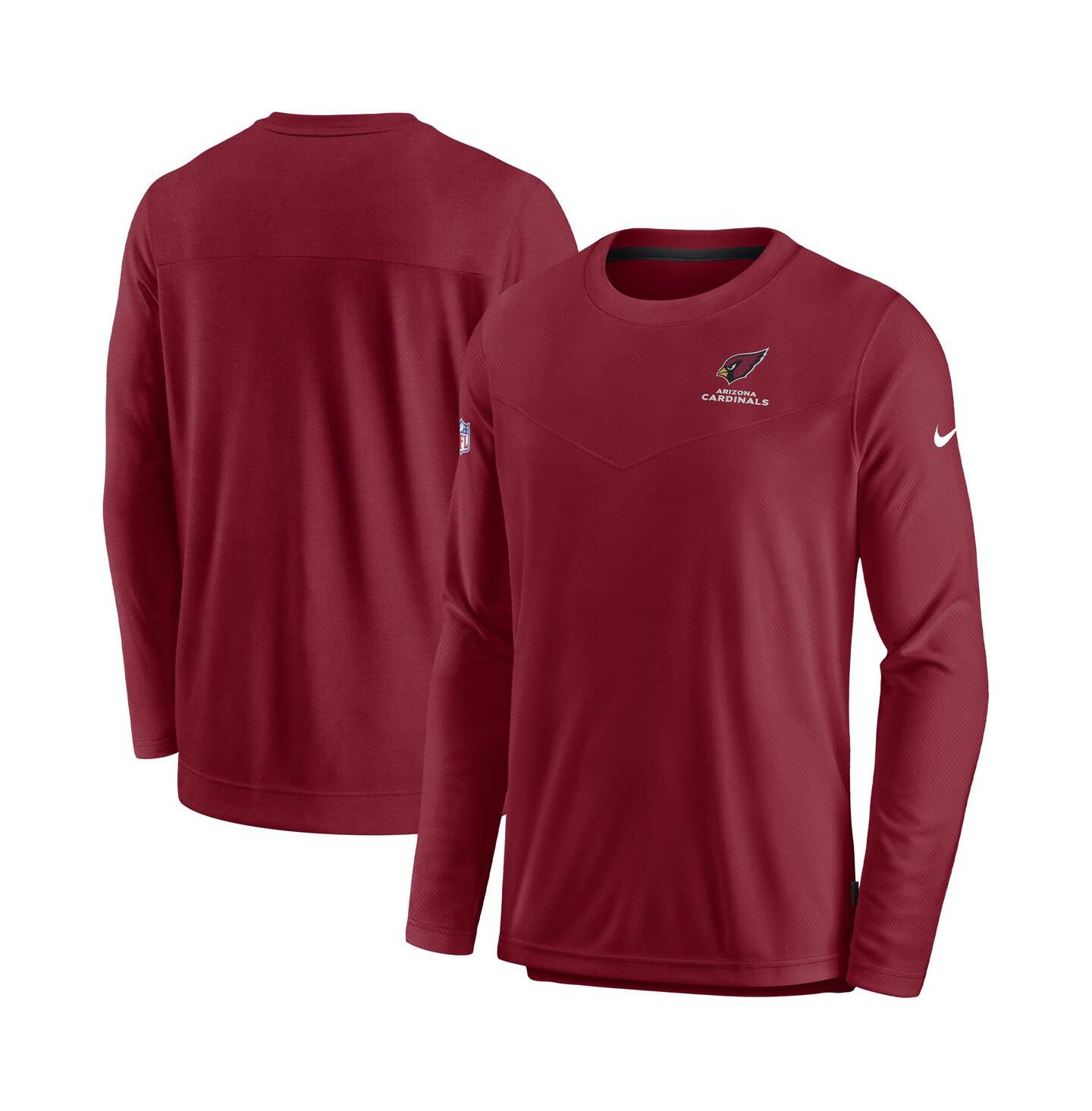 Мужская футболка Nike Cardinal Arizona Cardinals Lockup Performance Long Sleeve — фото 2