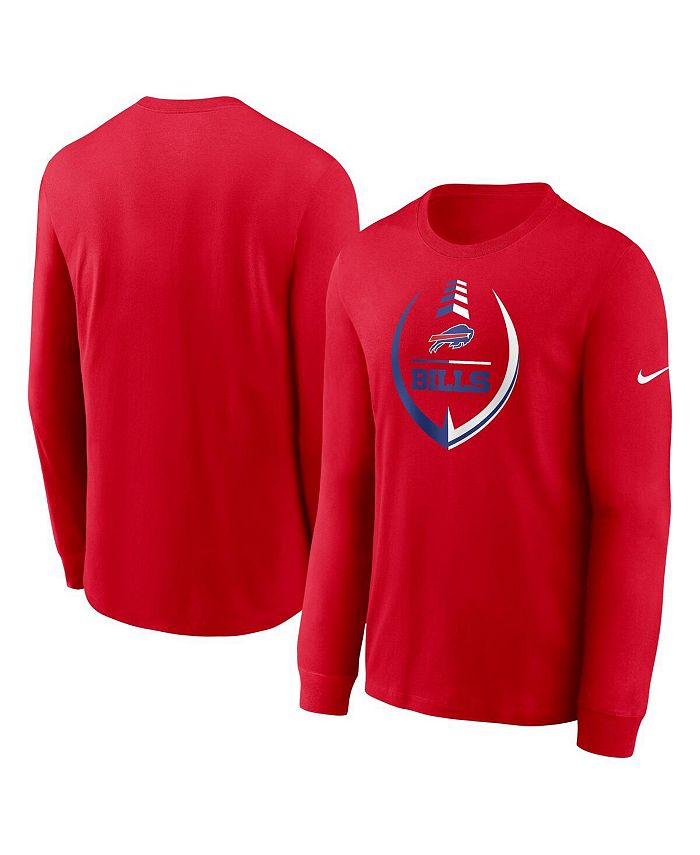 Nike Men's Red Buffalo Bills Icon Legend Long Sleeve T-shirt - Macy's