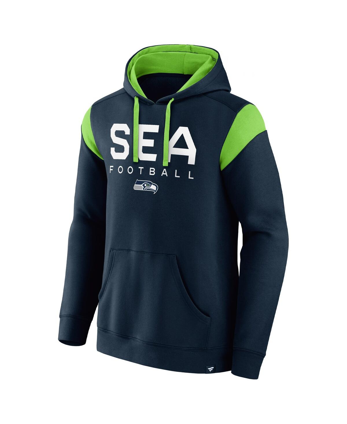 Fanatics Branded College Navy Seattle Seahawks Call The Shot Pullover Hoodie In Navy