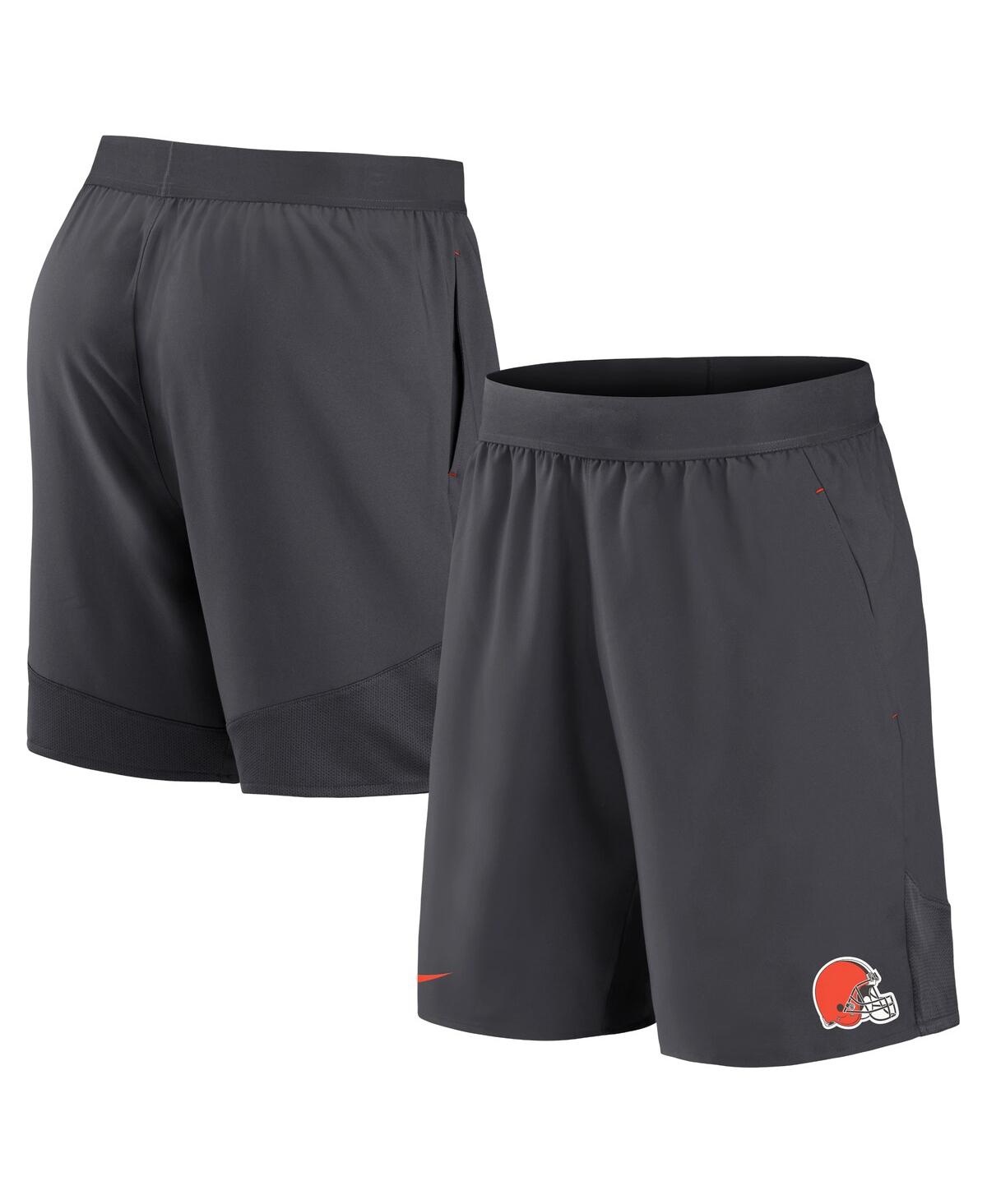 NIKE MEN'S NIKE ANTHRACITE CLEVELAND BROWNS STRETCH WOVEN SHORTS 