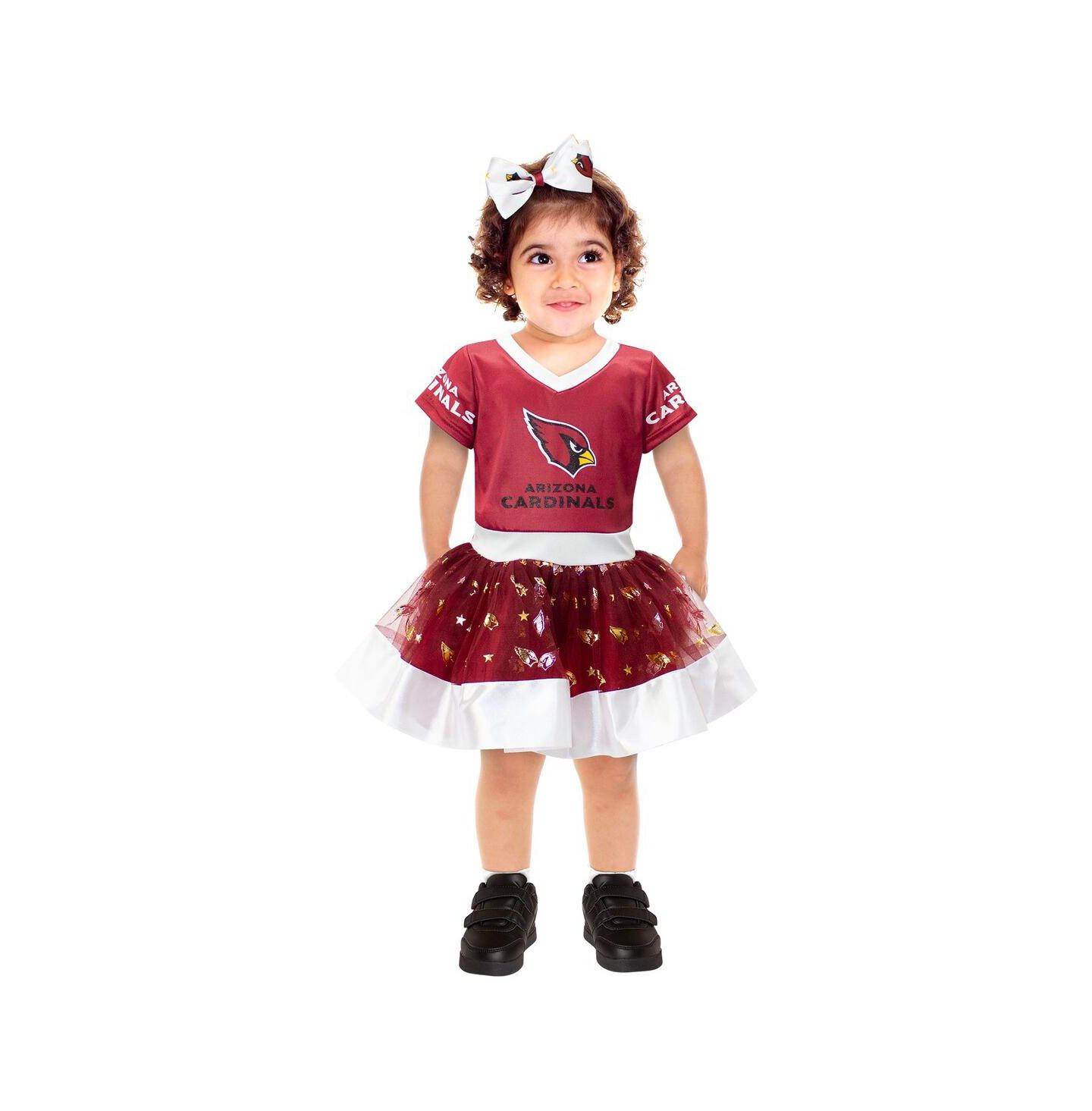 Jerry Leigh Toddler Girls Cardinal Arizona Cardinals Tutu Tailgate Game Day V-Neck Costume — фото 1
