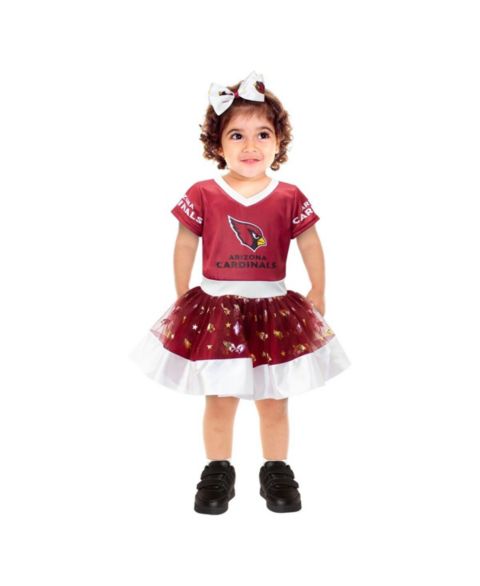 Jerry Leigh Toddler Girls Cardinal Arizona Cardinals Tutu Tailgate Game Day V-Neck Costume