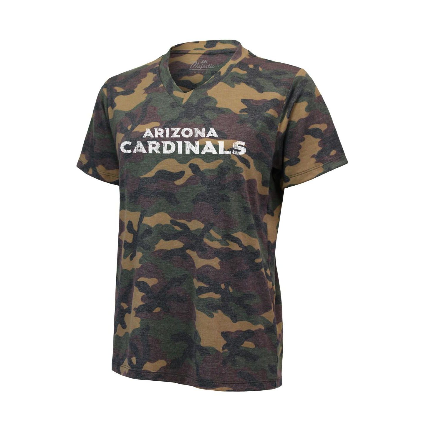 Женская футболка Industry Rag Kyler Murray Camo Arizona Cardinals Name and Number Tri-Blend V-Neck — фото 3