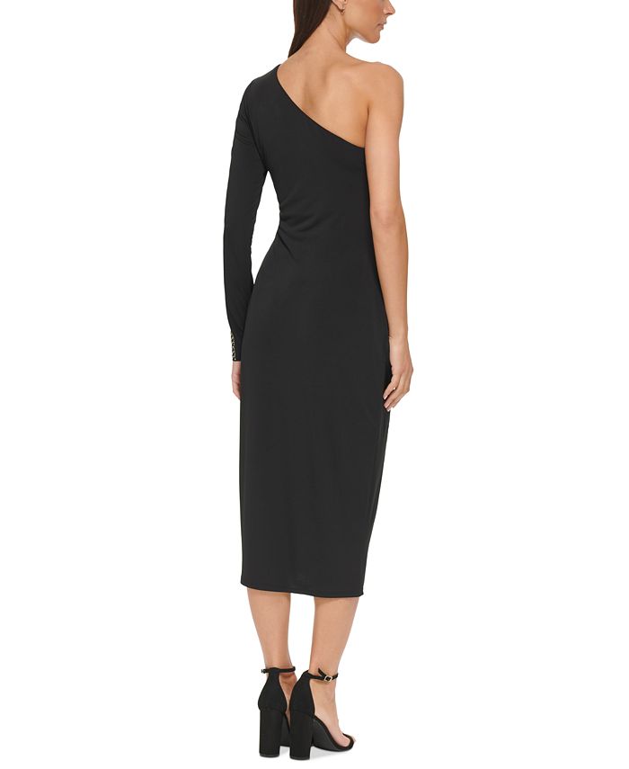 GUESS Women's OneShould EmbellishedSleeve Midi Dress Macy's