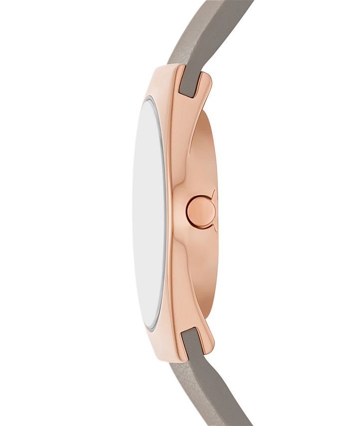 Skagen Women's Grenen Lille Sand Leather Strap Watch 26mm & Reviews All Watches Jewelry