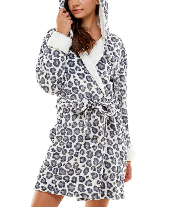 Roudelain Women's Deluxe Touch Hooded FleeceLined Robe & Reviews All