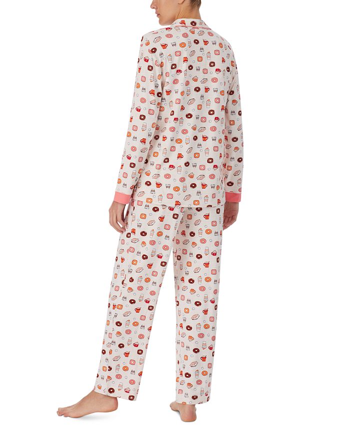 Cuddl Duds Women's Printed NotchedCollar Pajamas Set Macy's